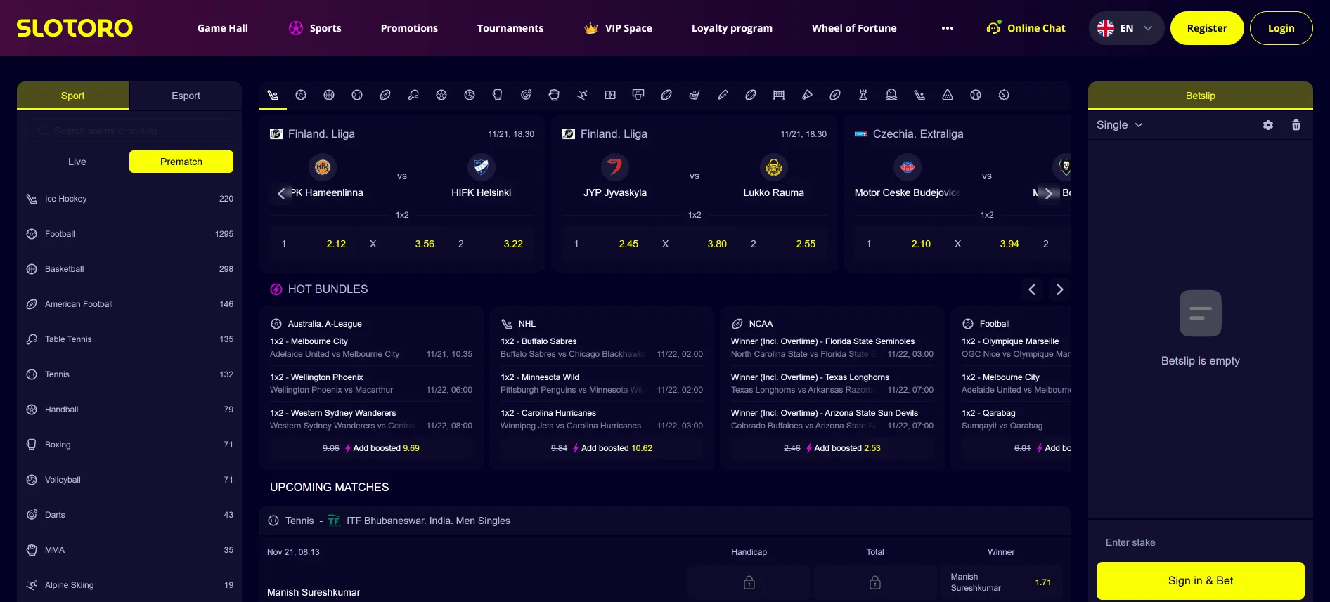 Slotoro ставки на спорт