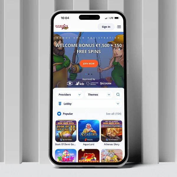 Vulkan Vegas mobilversion