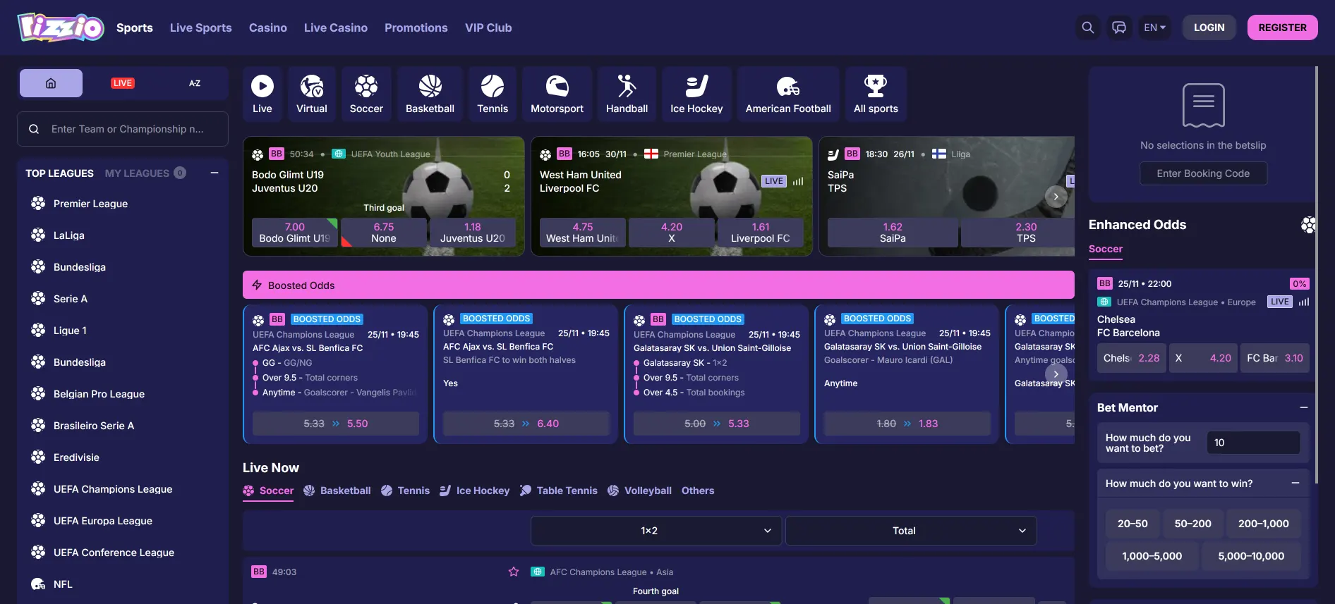 Rizzio sports betting