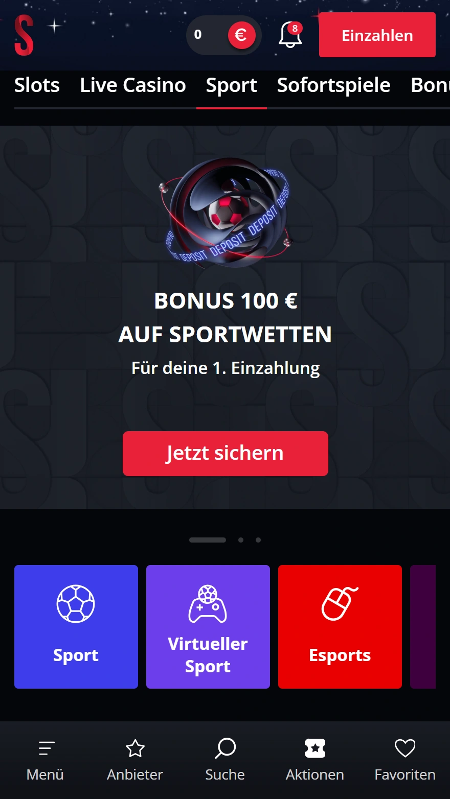 Starda Casino Sportseite