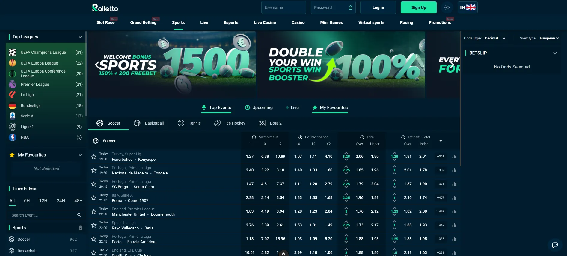 Rolletto Sportwetten