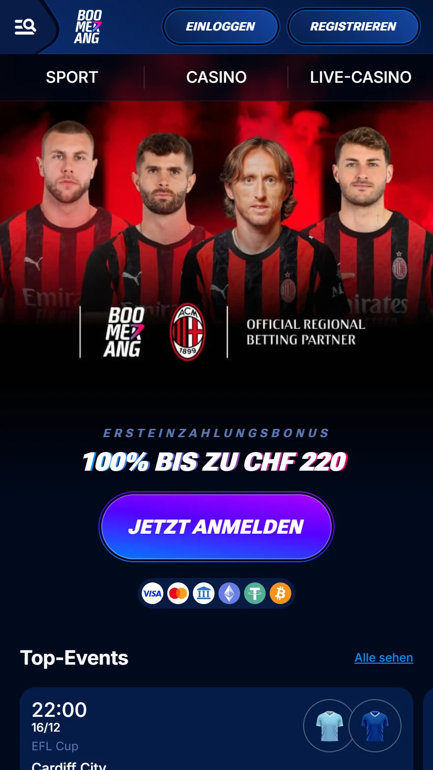 Boomerang Bet Sportseite