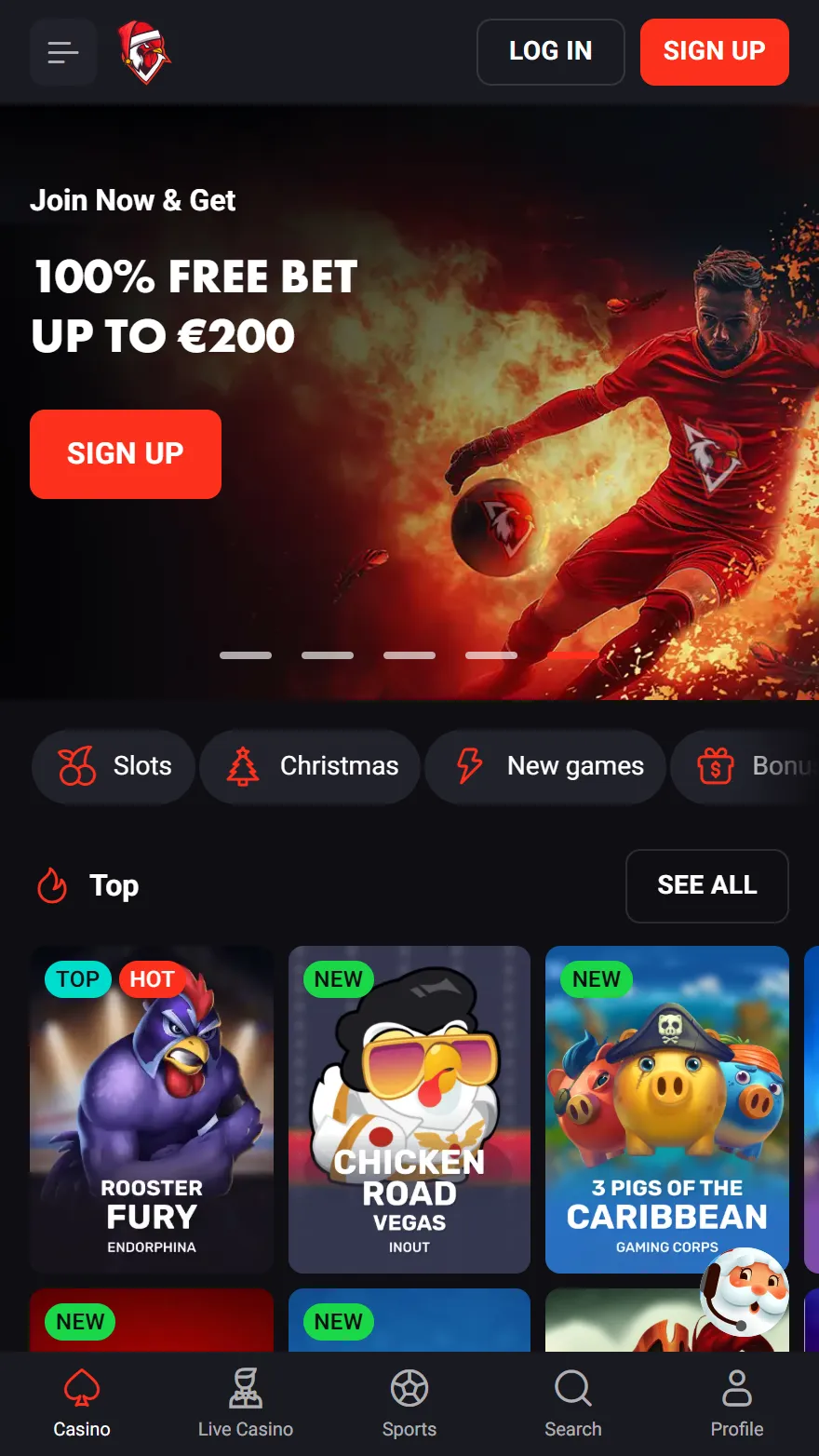 Rooster.bet Startseite