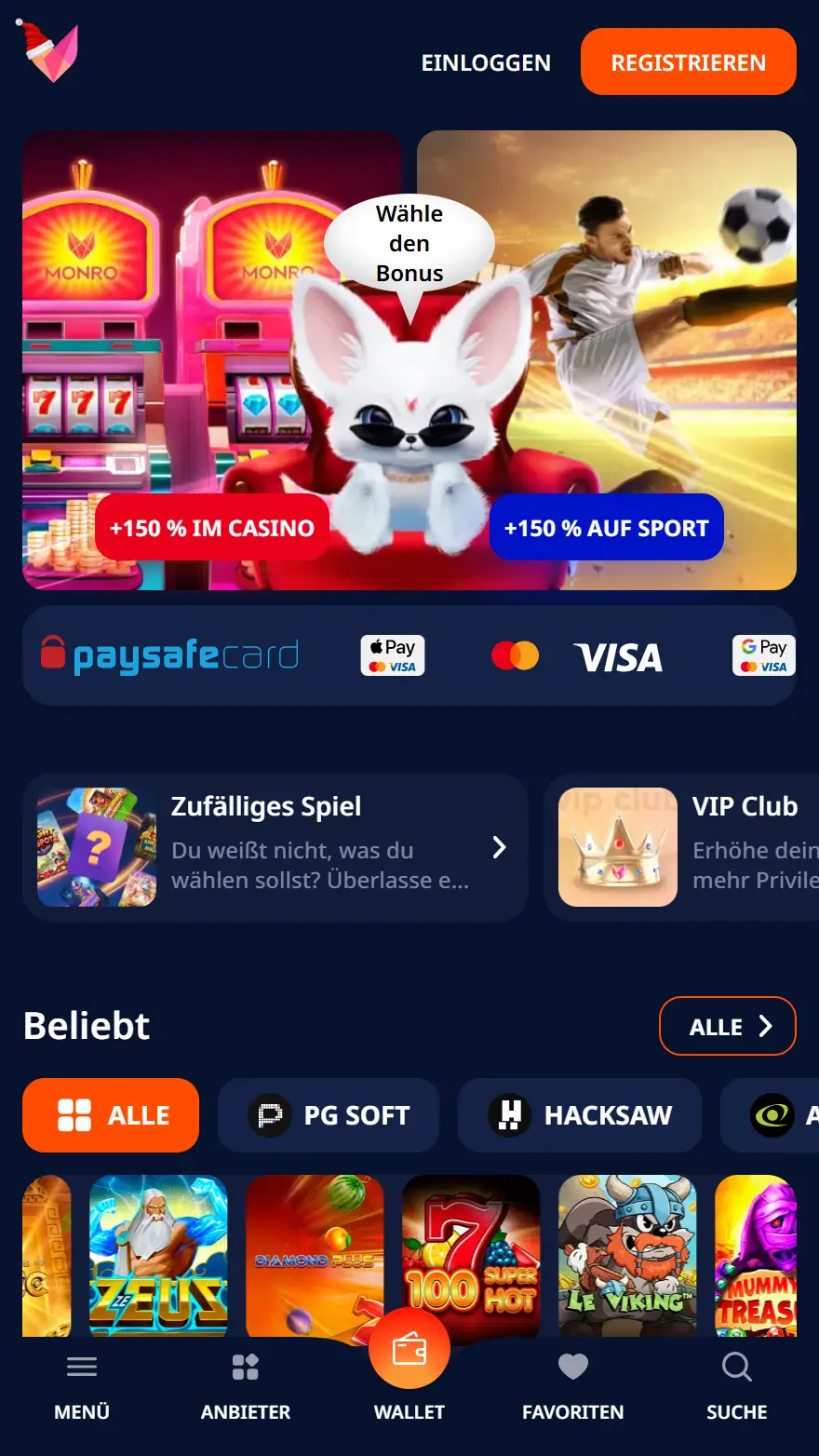 Monro Casino Startseite