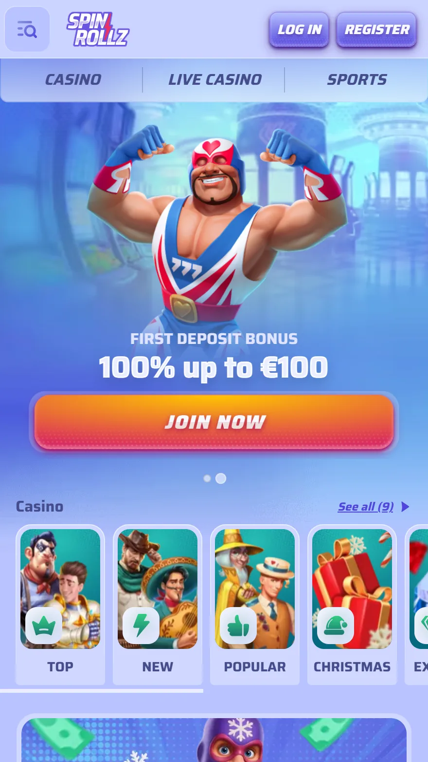 Spinrollz главная страница тотализатора