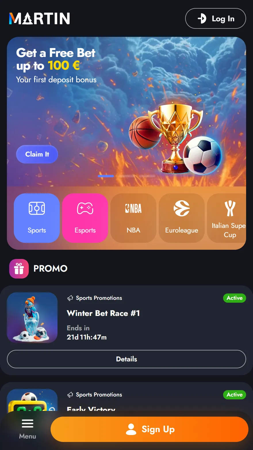 Martin totalizatora mājaslapa