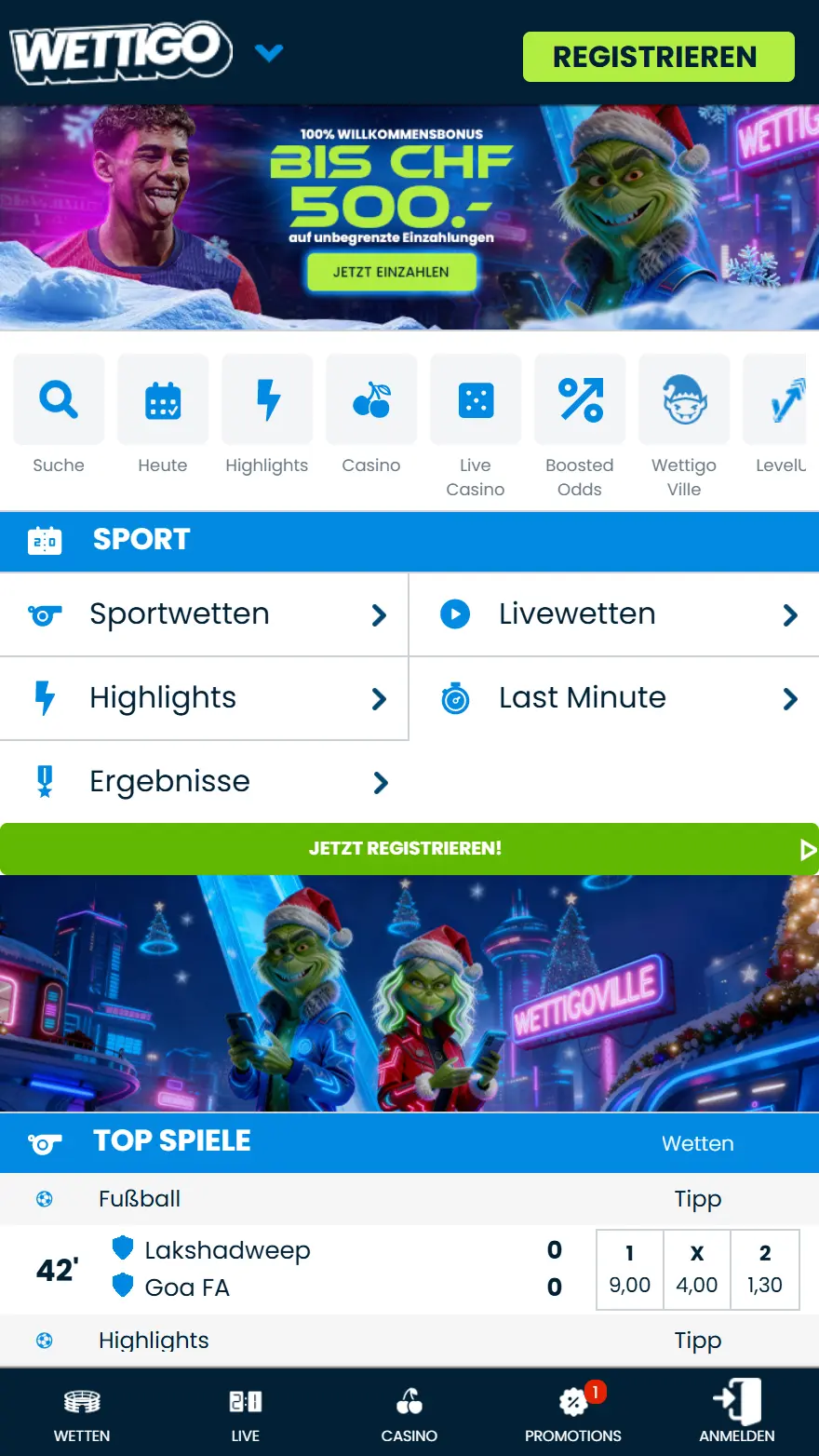 Wettigo Sporwettenseite