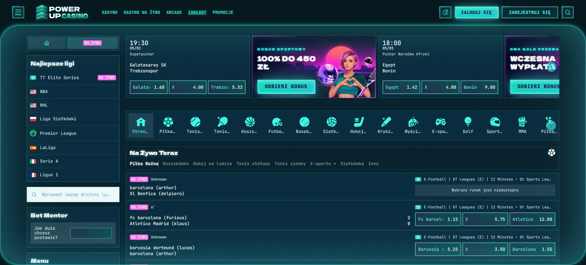 PowerUp zakłady sportowe