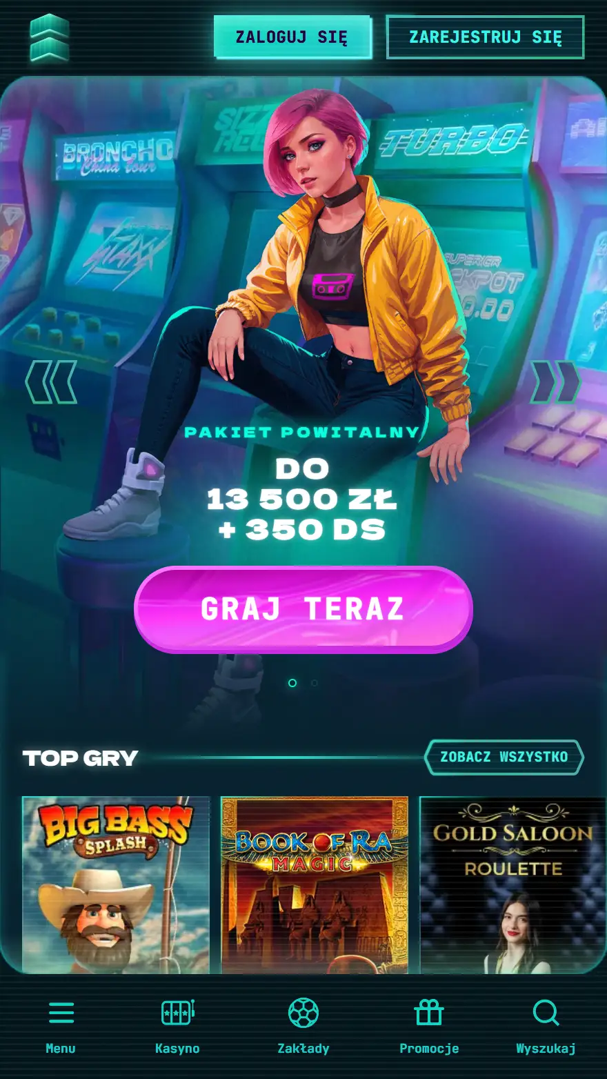 PowerUp Casino strona główna
