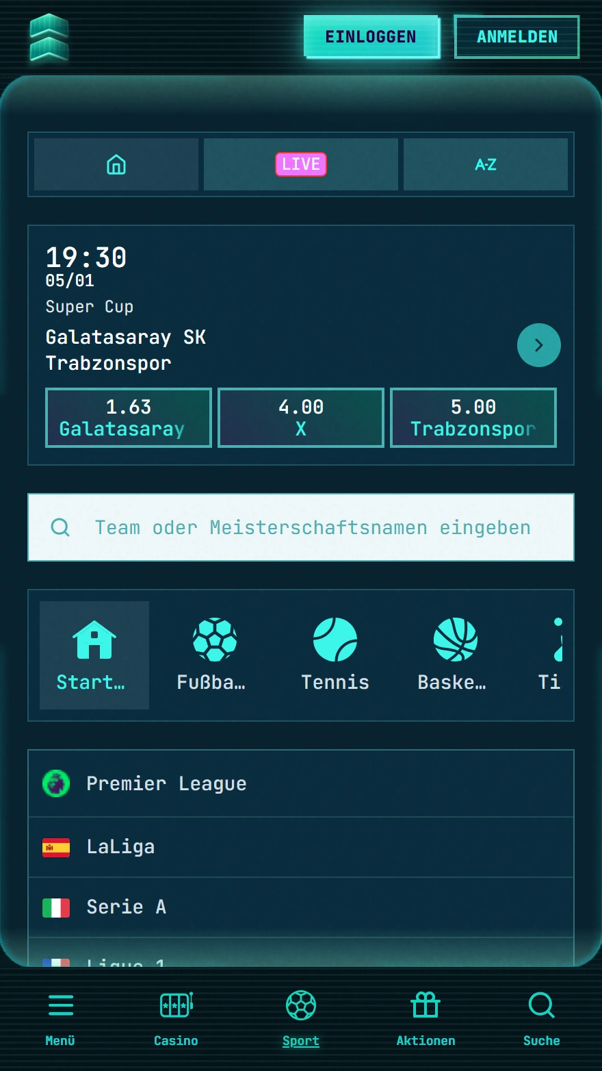 PowerUp Sportwettenseite