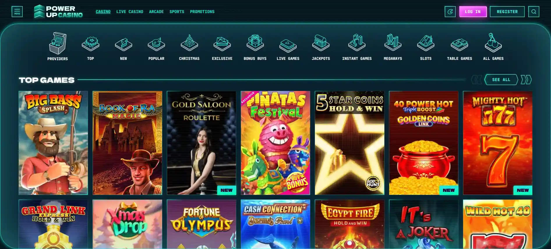 PowerUp Casino games