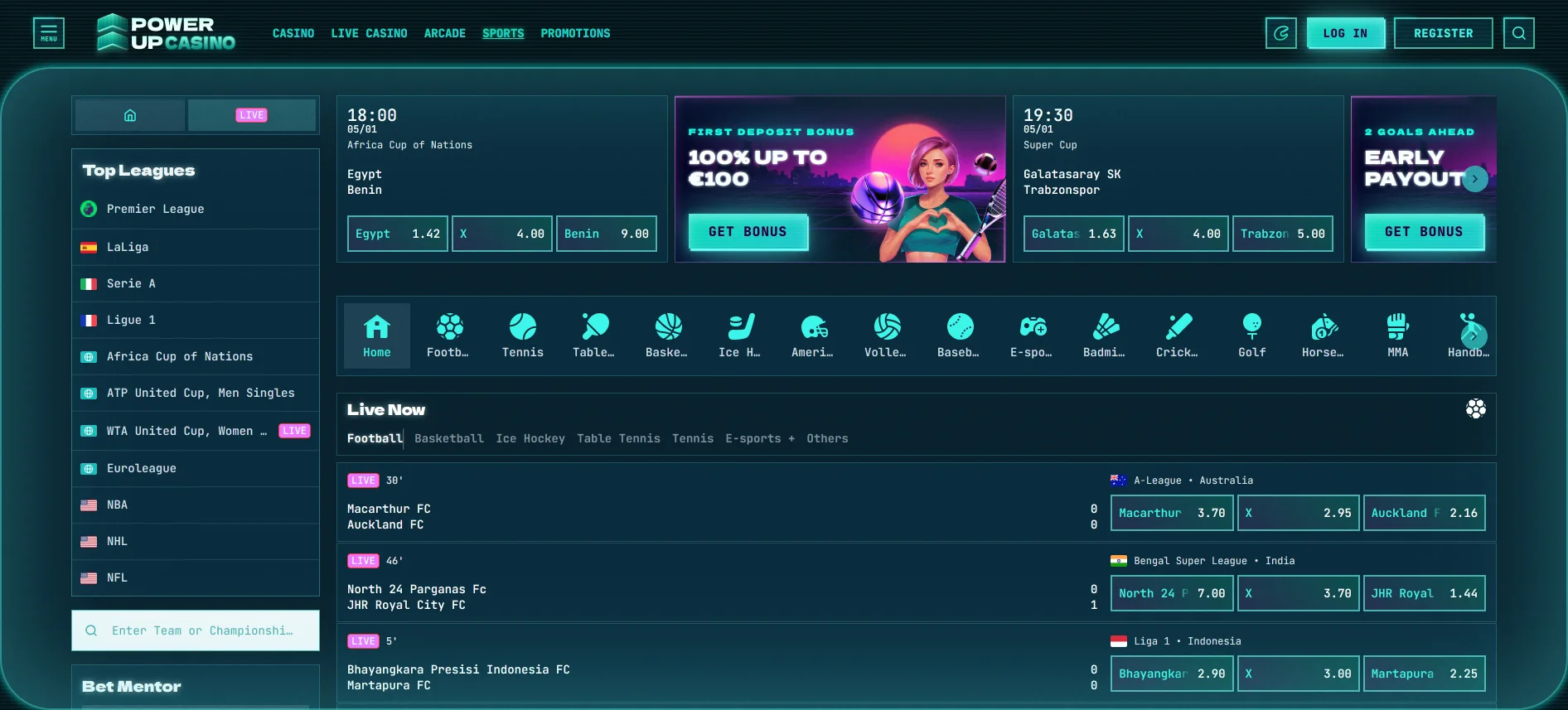 PowerUp sports betting