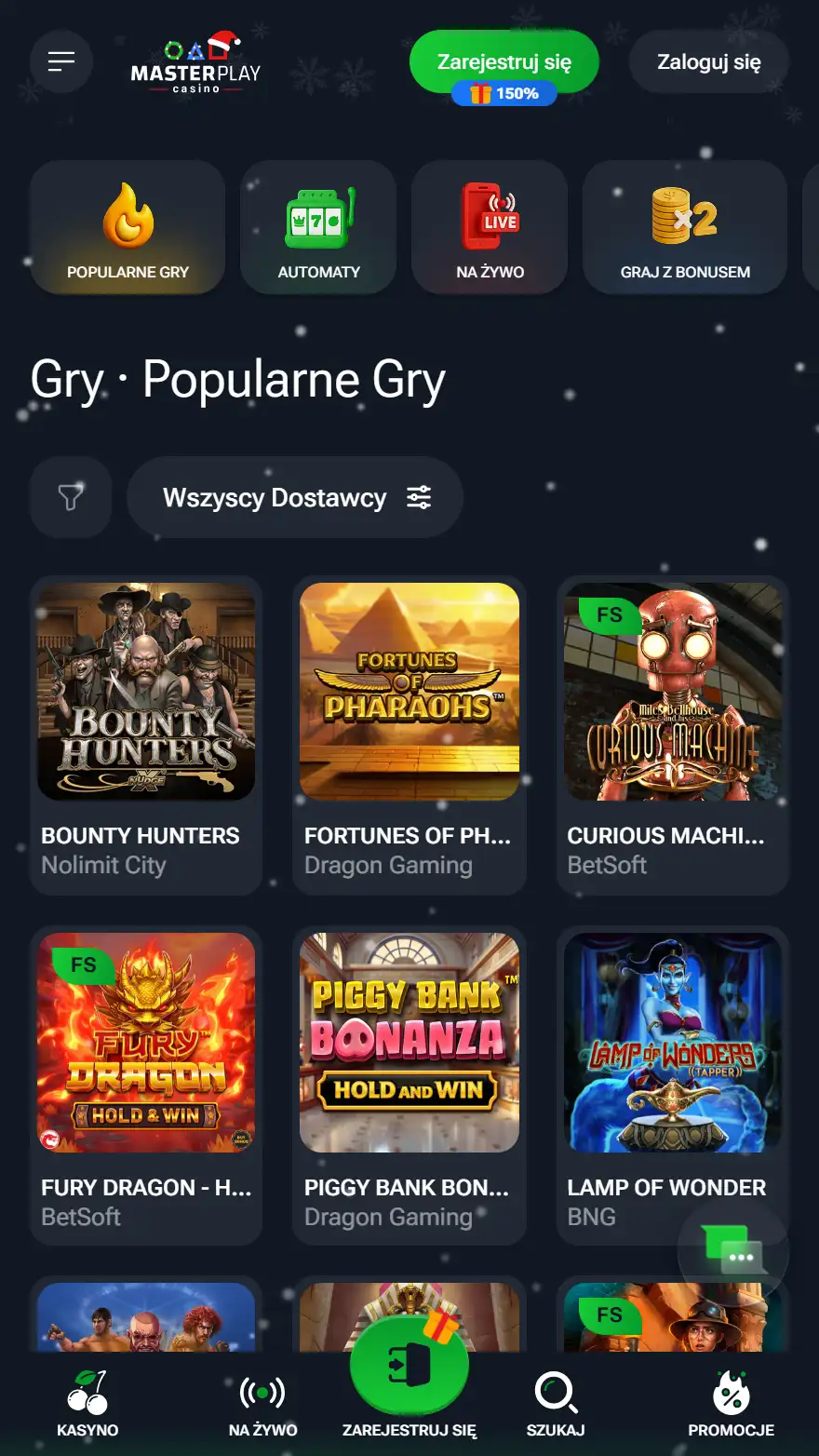 MasterPlay strona z grami