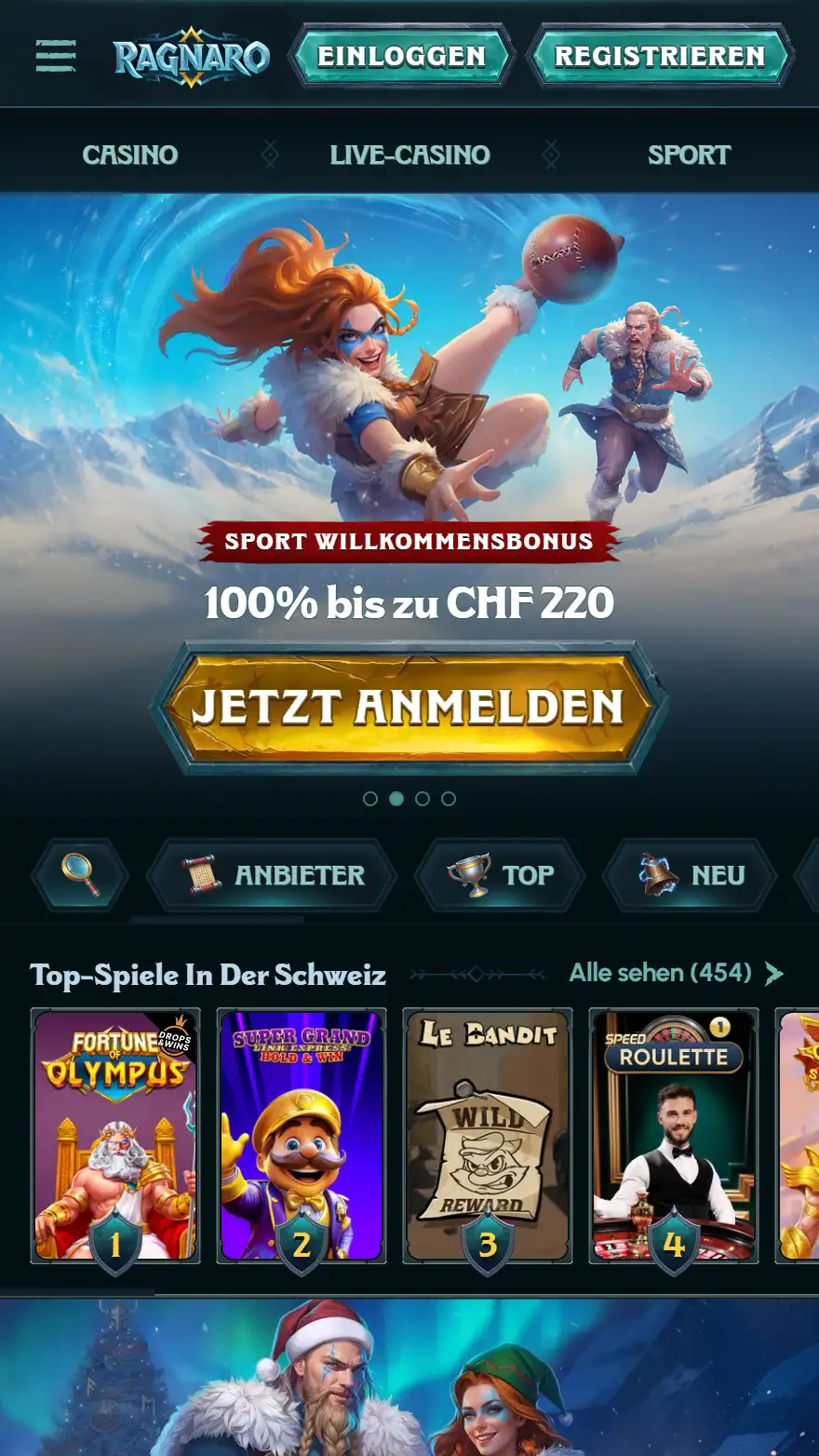 Ragnaro Sportwetten-Startseite