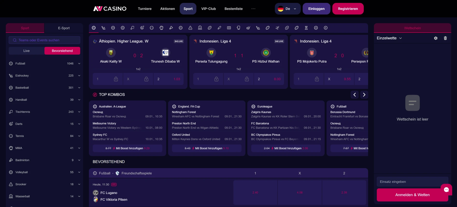NV Casino Sportwetten