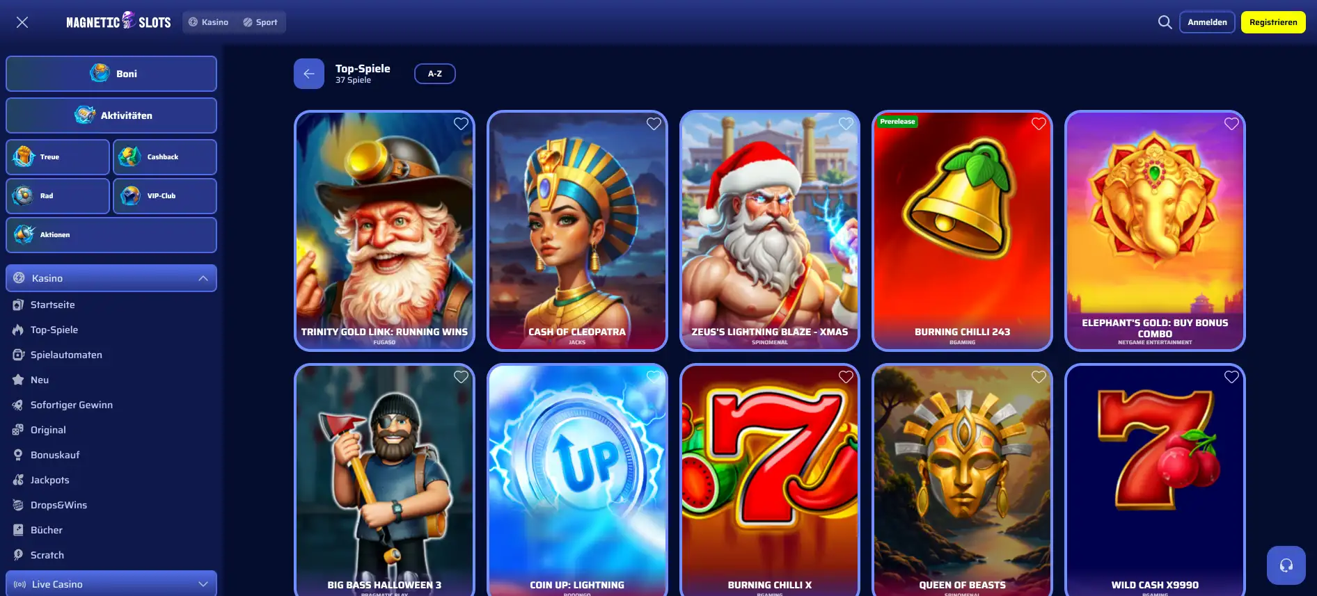 MagneticSlots Casino-Spiele