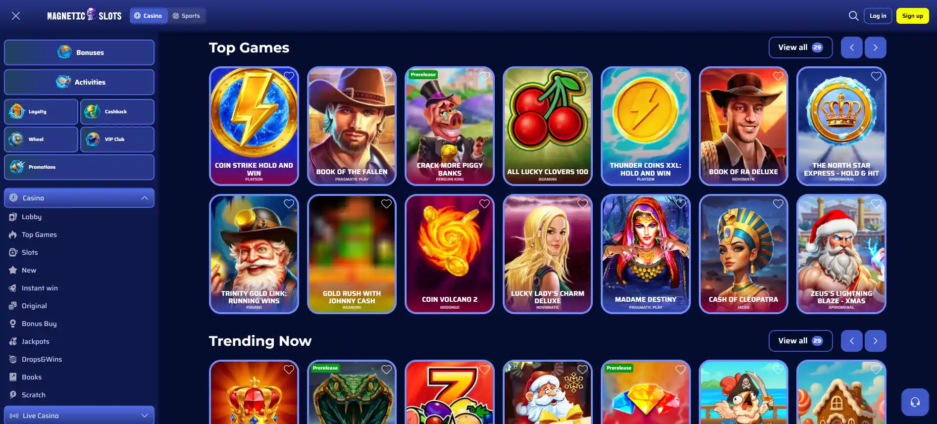 MagneticSlots casino games