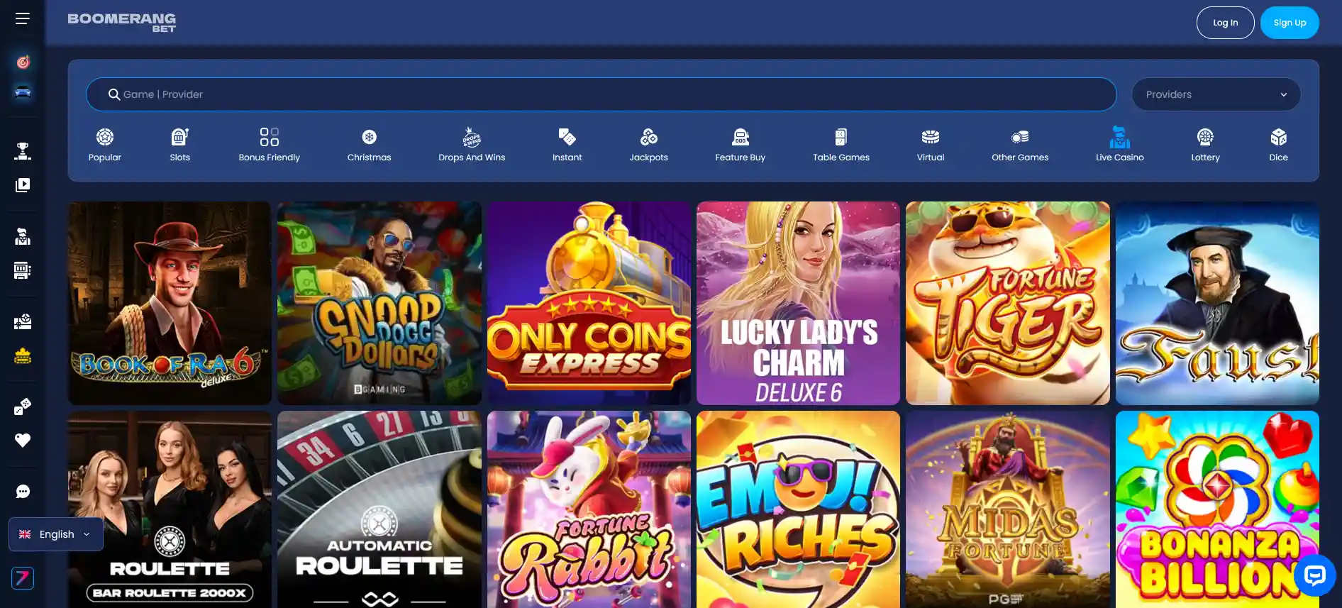 Boomerang Bet kasino