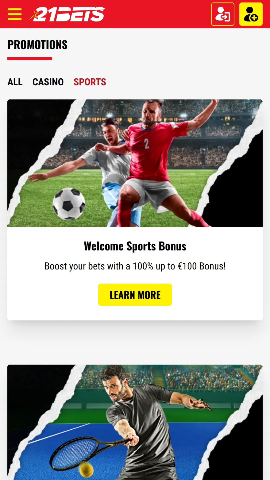 21Bets bonusi