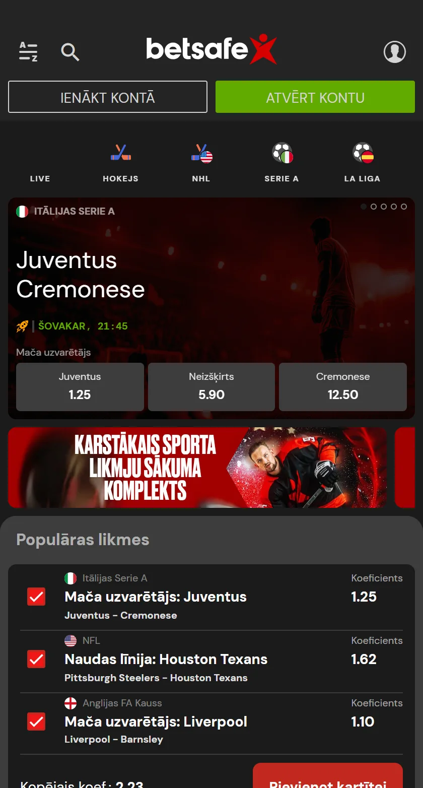 Betsafe totalizators