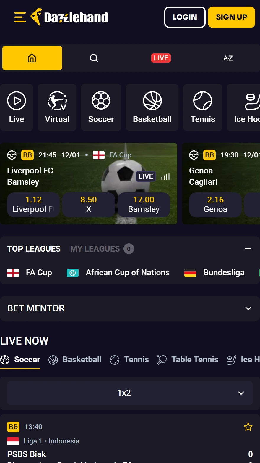 Dazzlehand sporta likmes