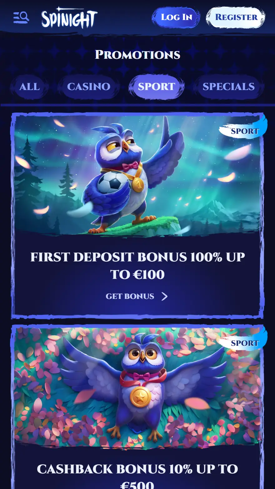 Spinight totalizators