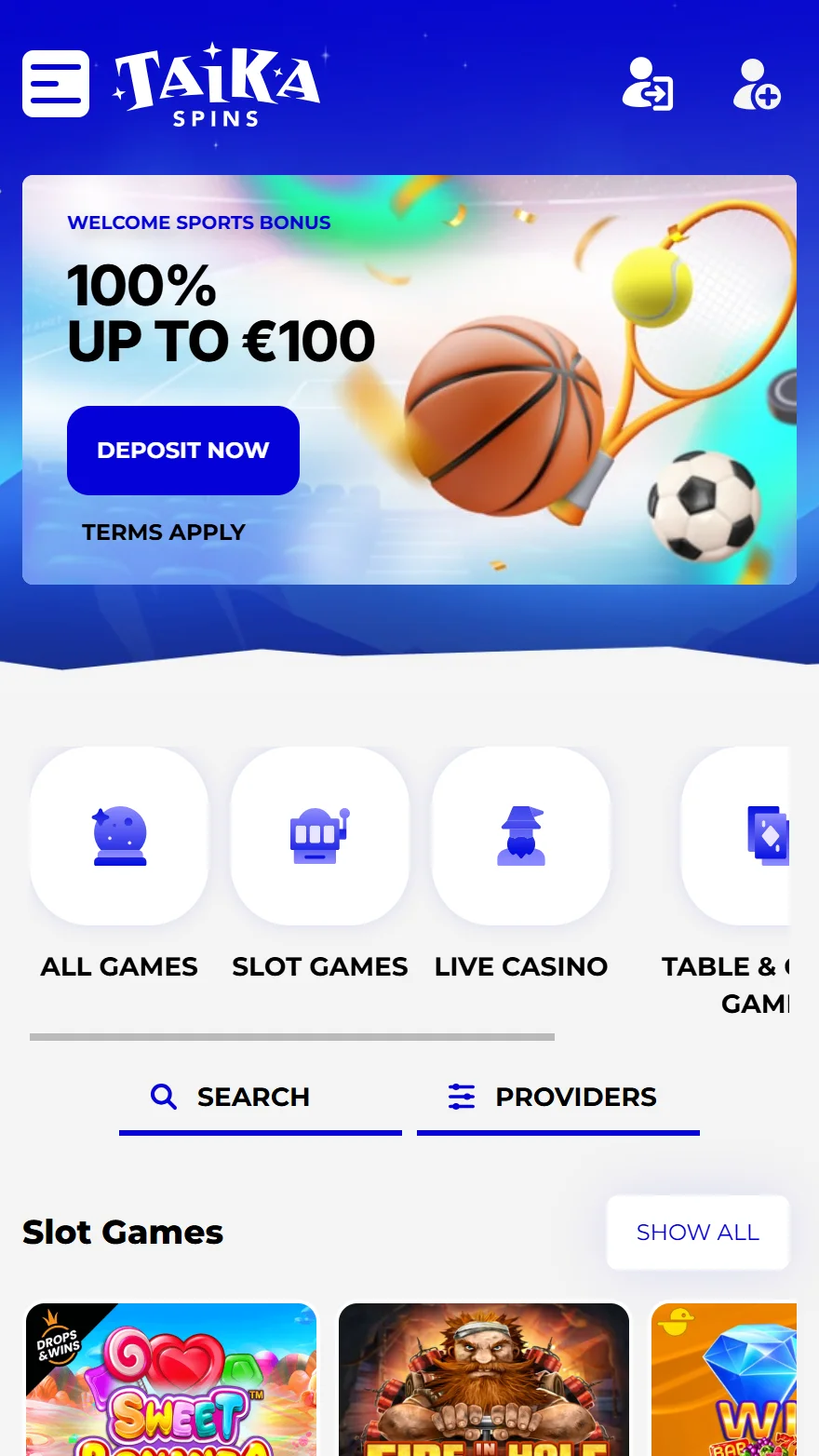 TaikaSpins totalizators