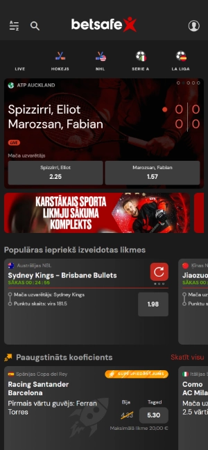 Betsafe totalizatora lapa