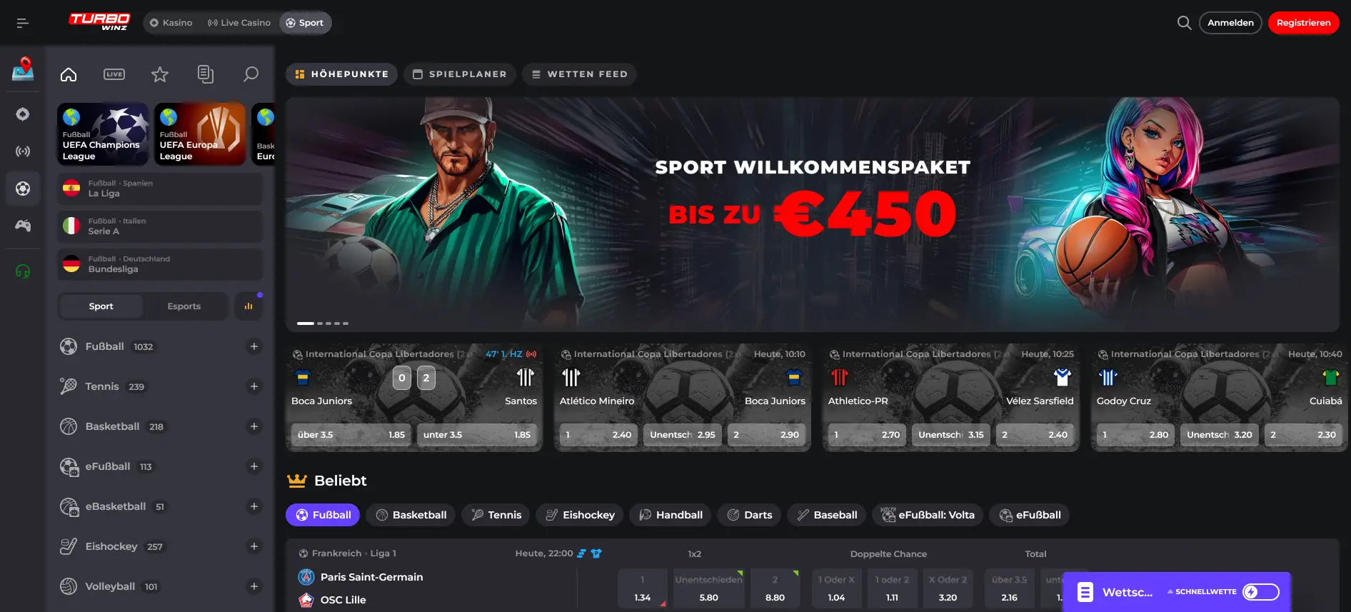 TurboWinz Sportwetten