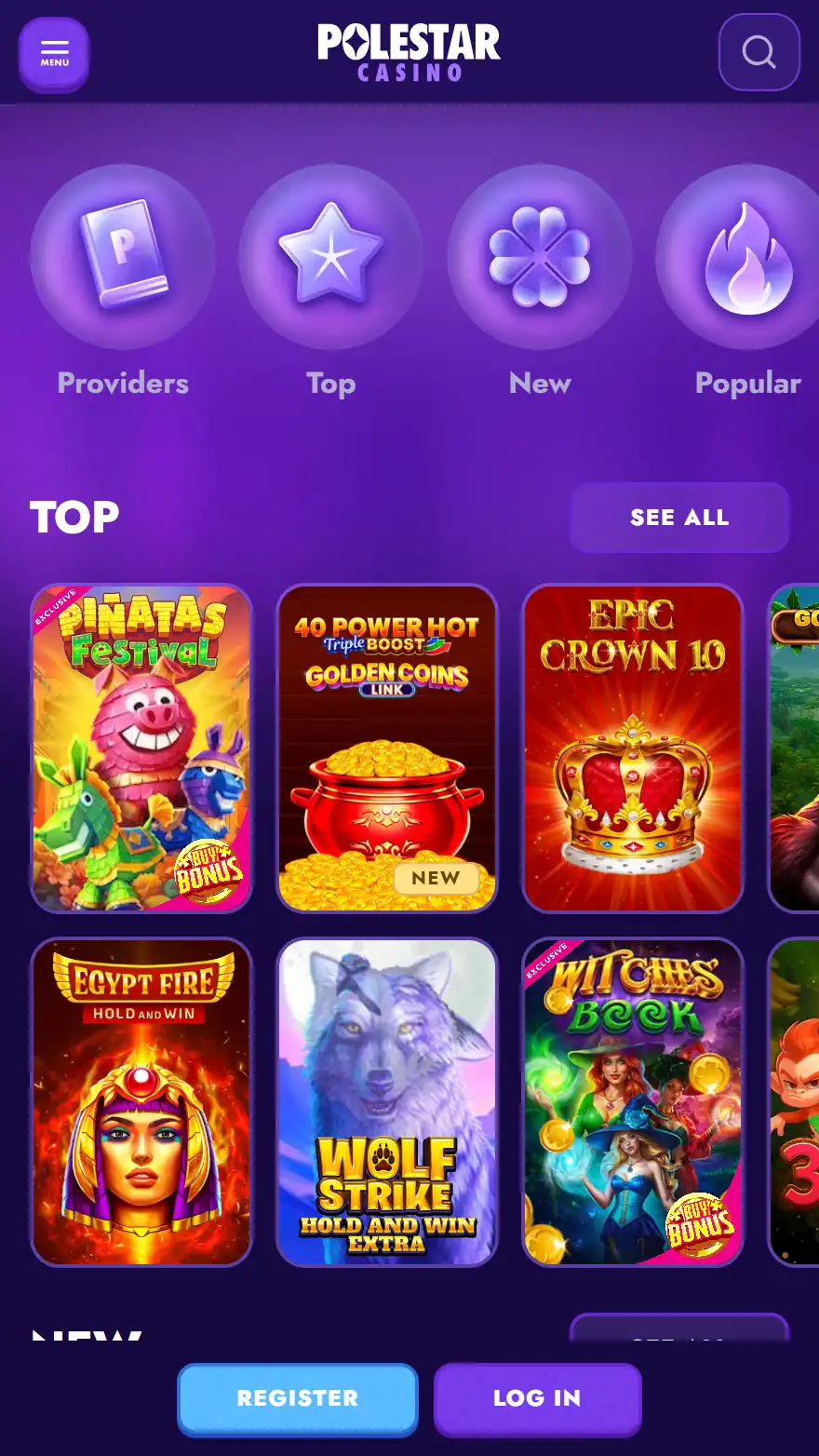 Polestar Casino games