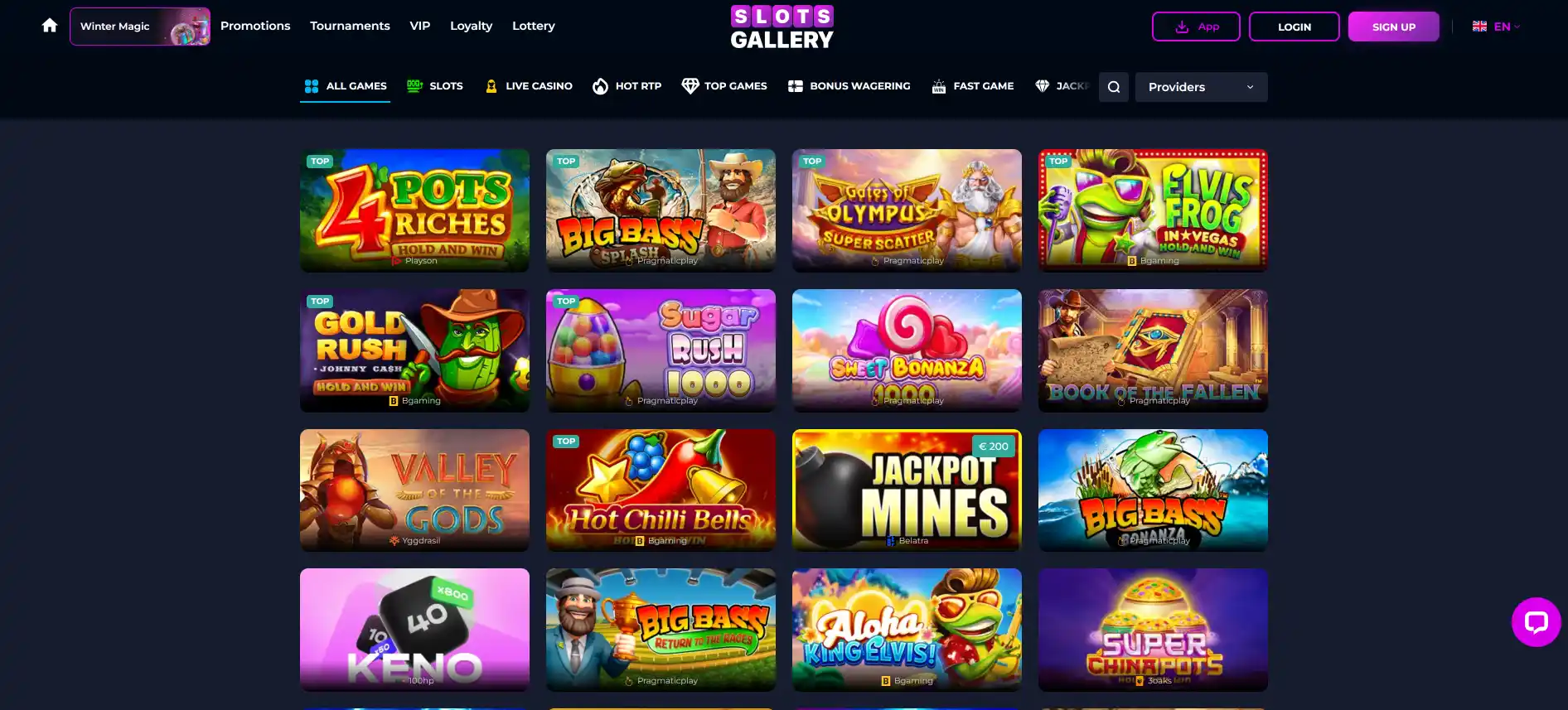 Slots Gallery casino games