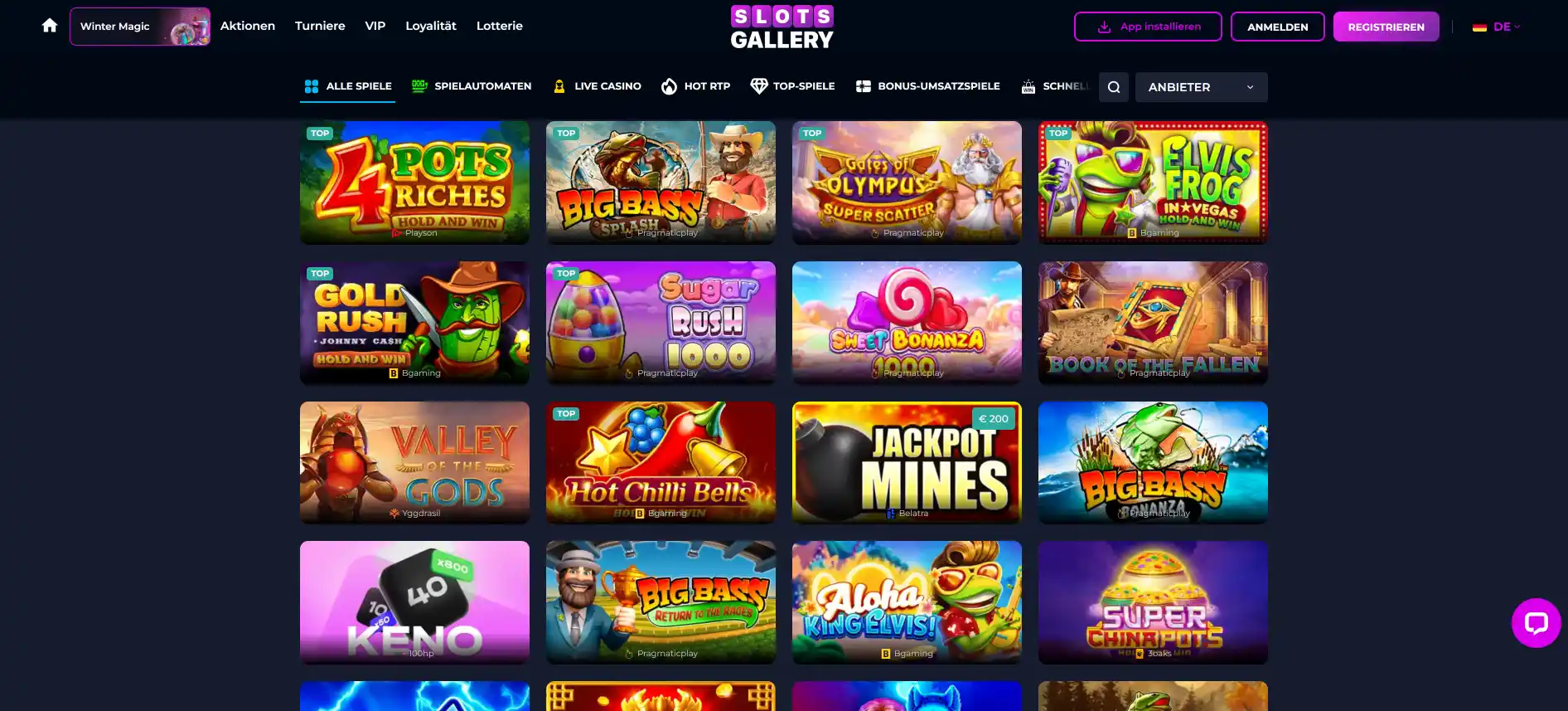 Slots Gallery Casino-Spiele