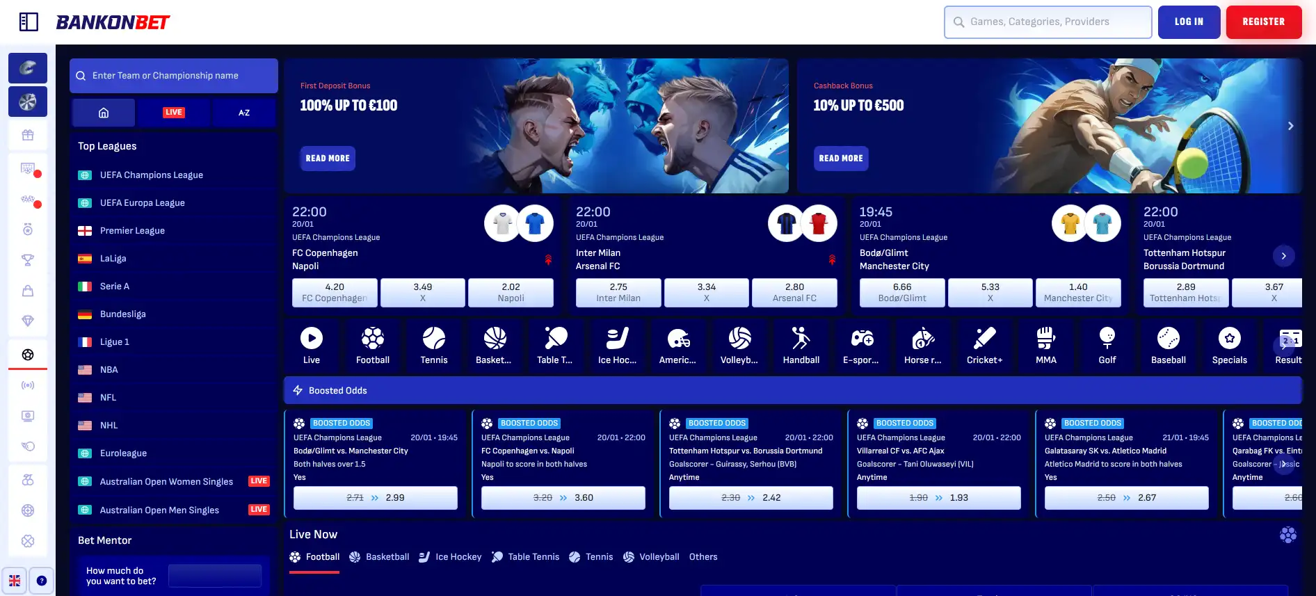 Bankonbet ставки на спорт