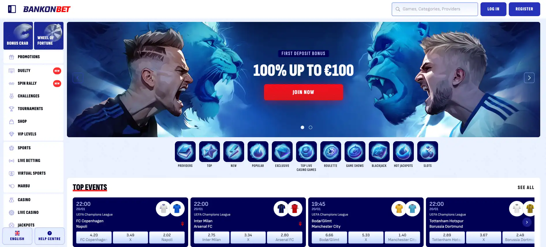 Bankonbet тотализатор