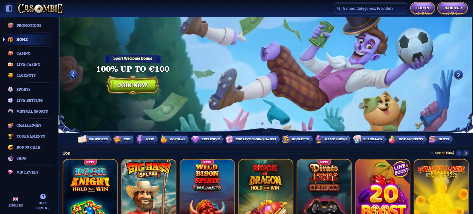 Casombie тотализатор