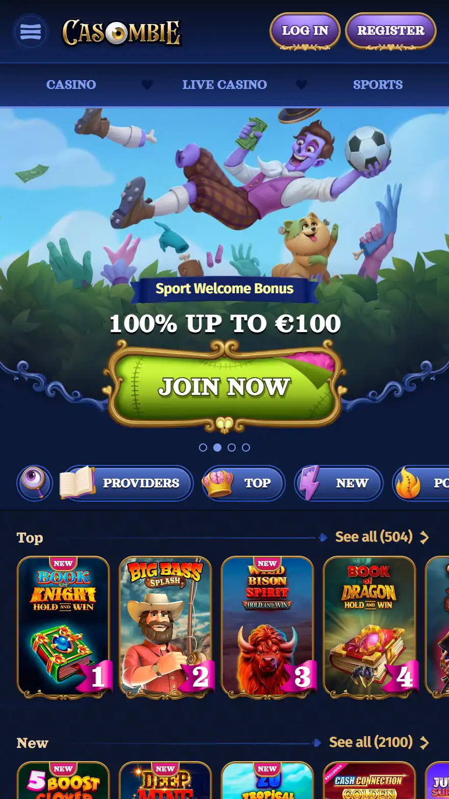 Casombie страница тотализатора