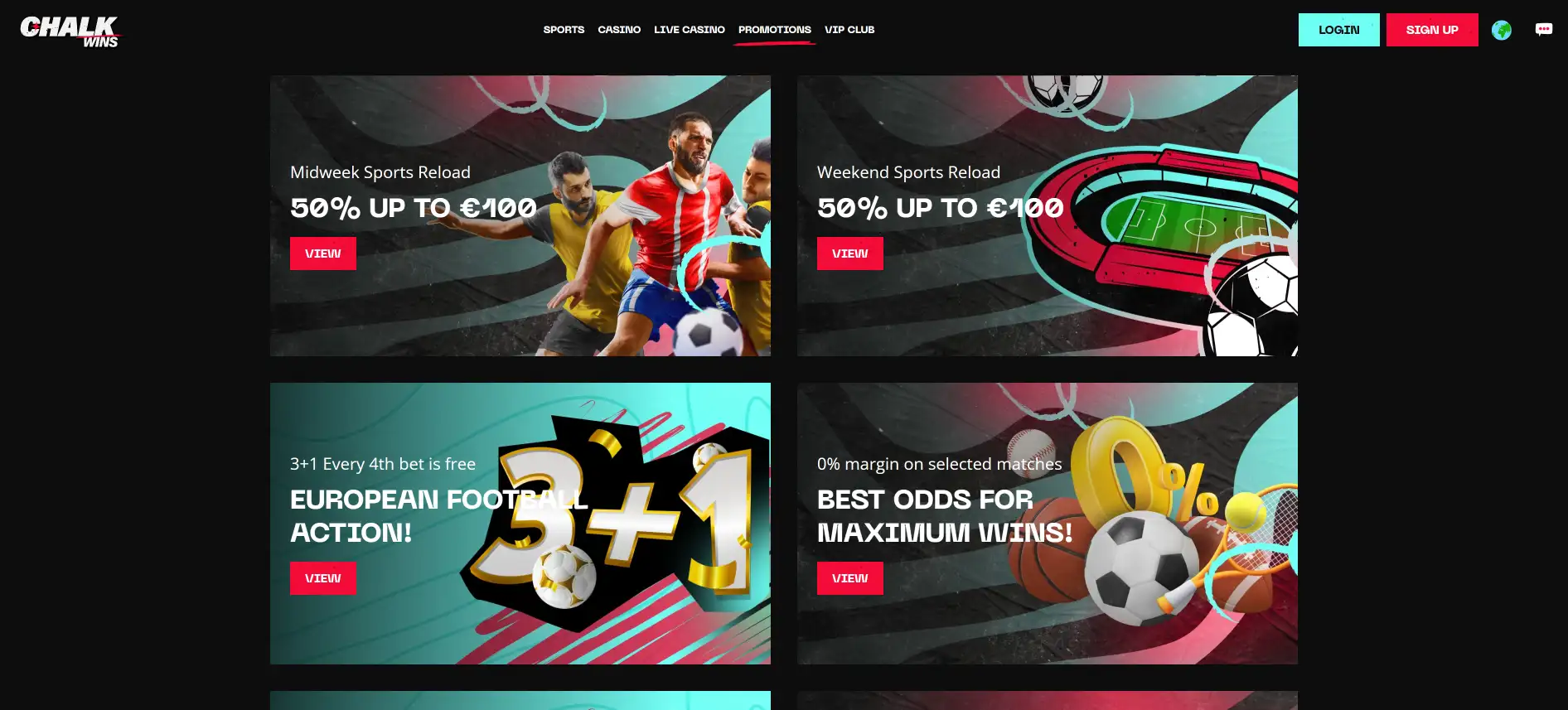 ChalkWins бонусы