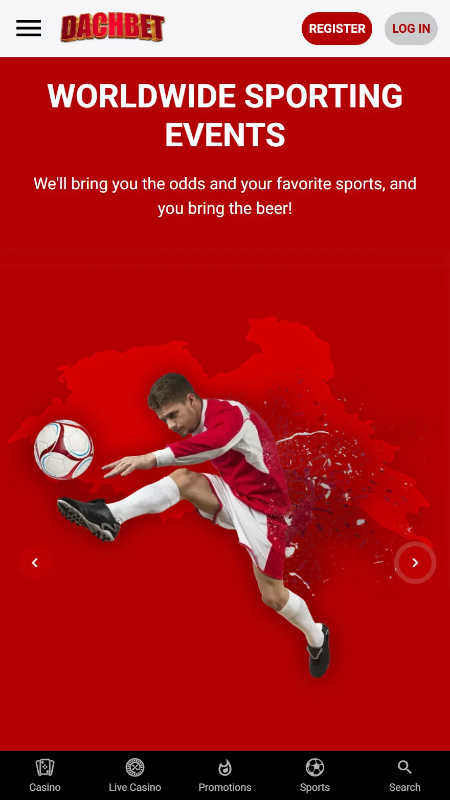 Dachbet totalizatora mājaslapa