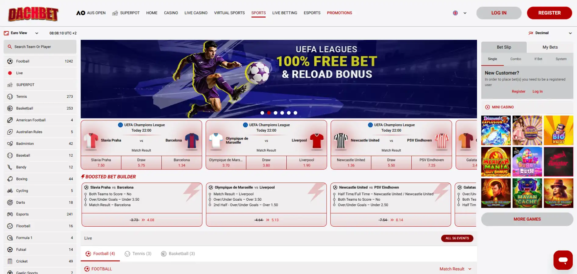 Dachbet ставки на спорт