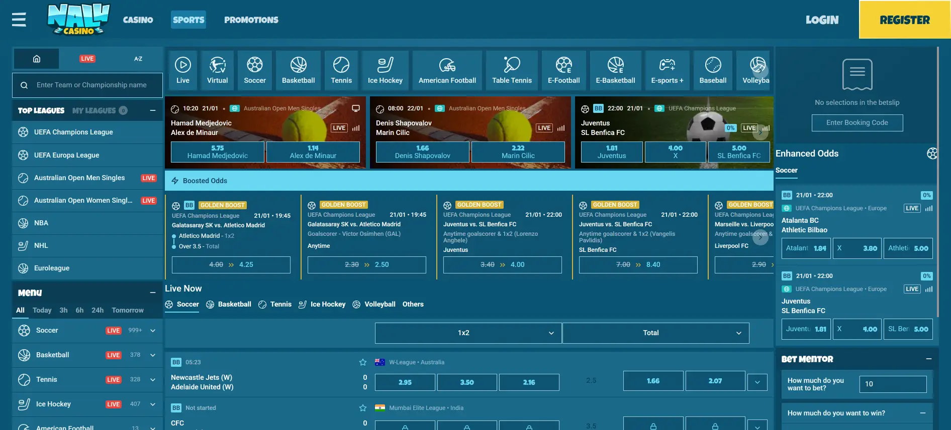 Nalu Casino тотализатор