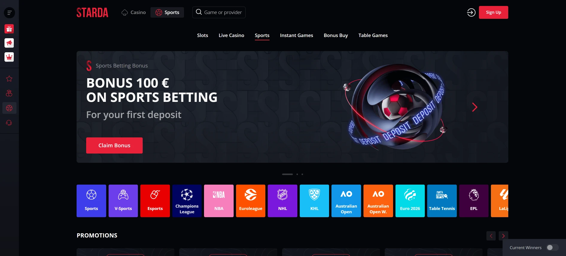 Starda Casino тотализатор