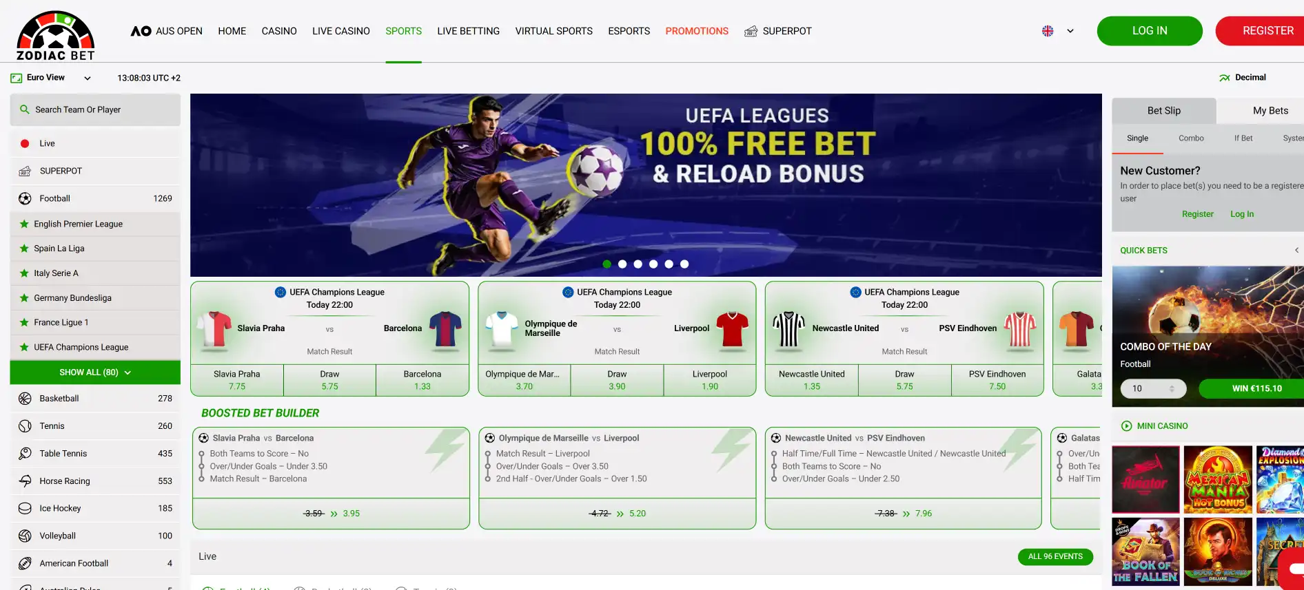 Zodiacbet тотализатор