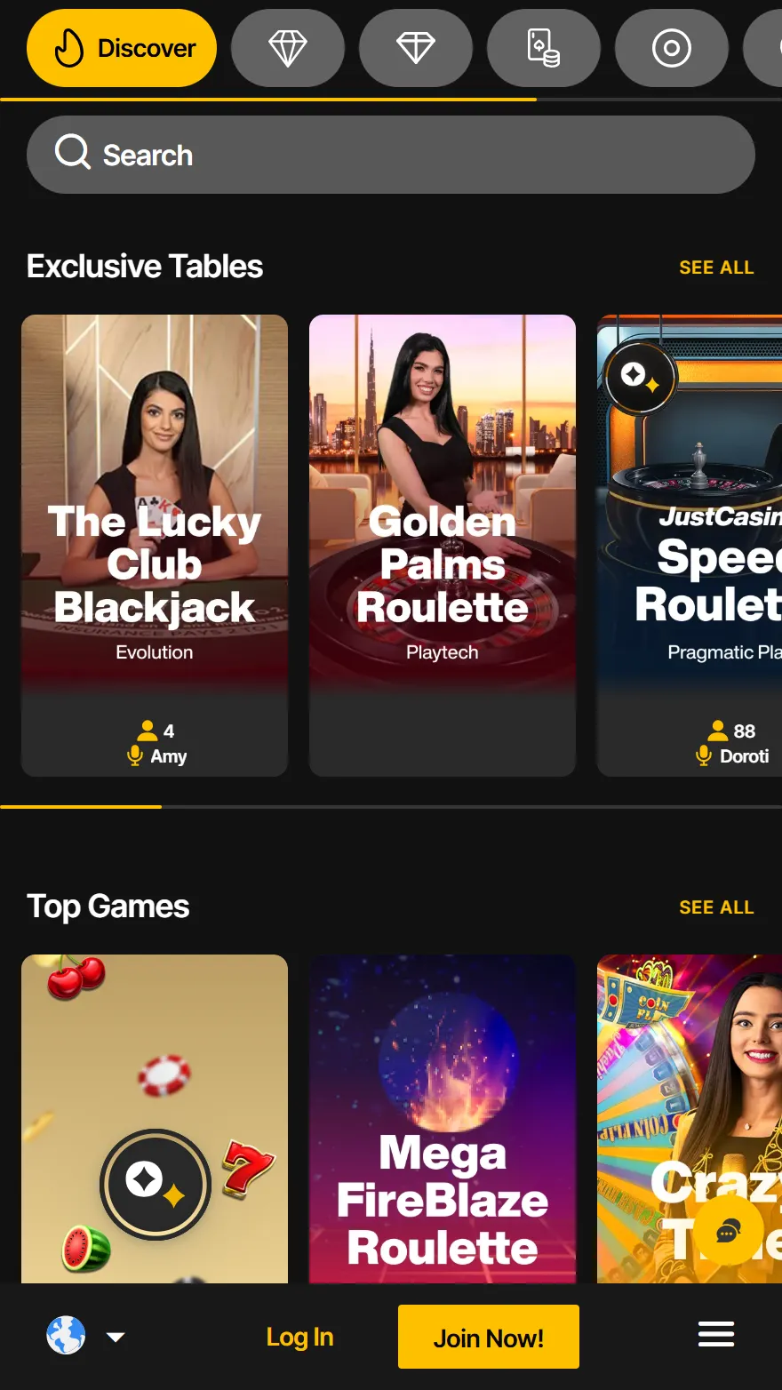 Just Casino stranica s kasinom uživo