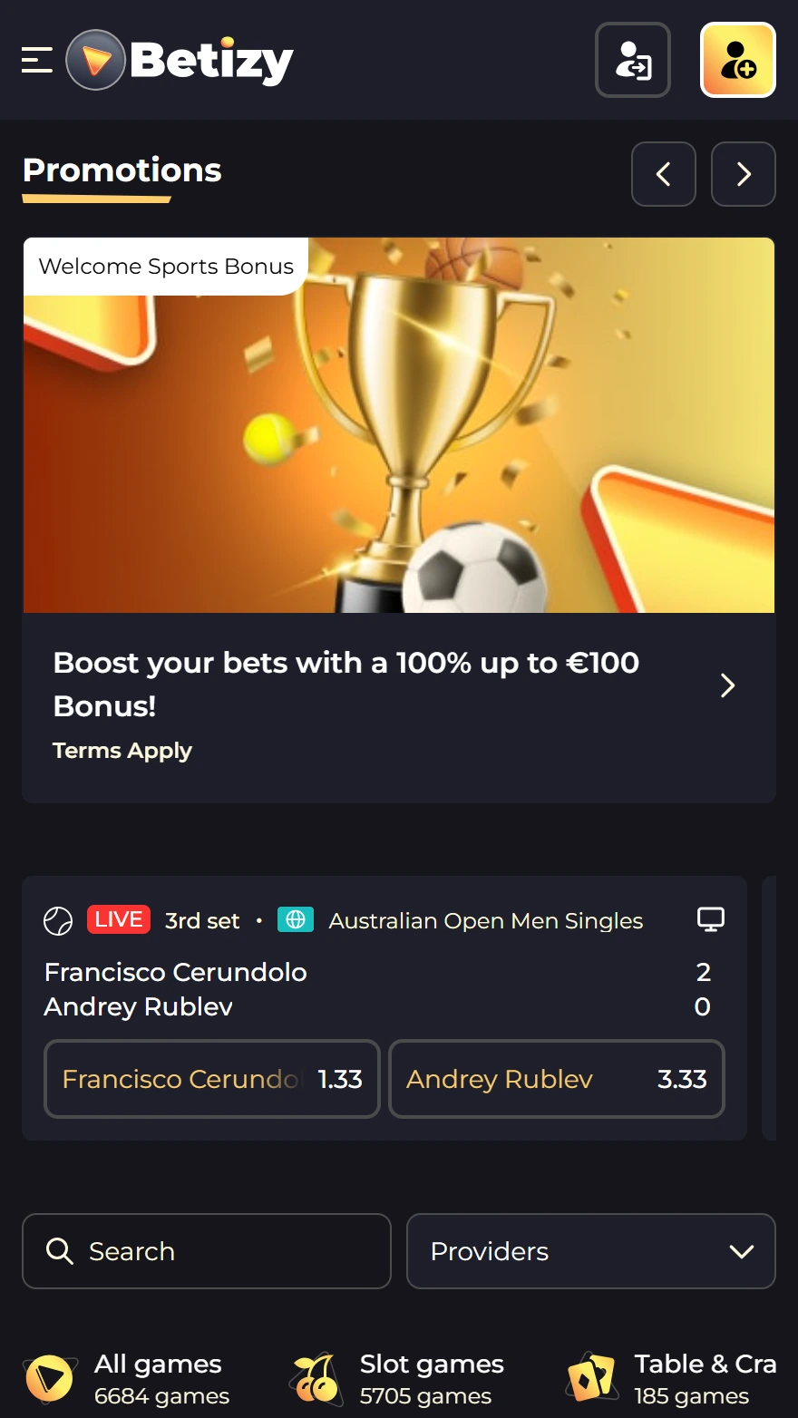 Betizy тотализатор