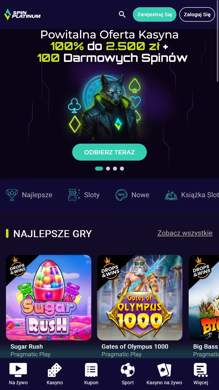 Spinplatinum казино главная страница