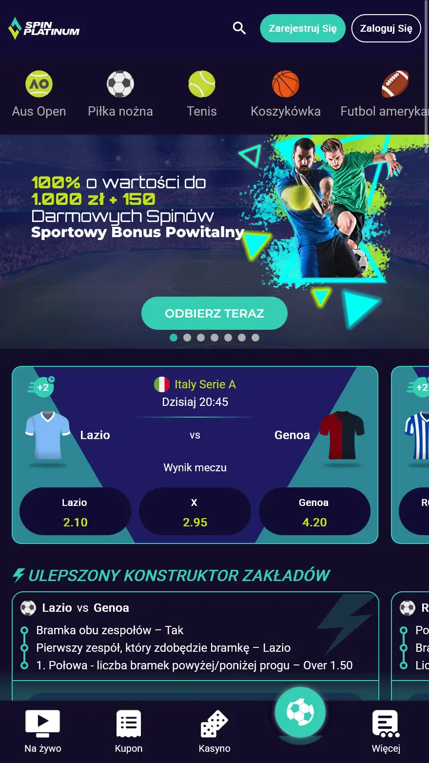 Spinplatinum страница ставок на спорт