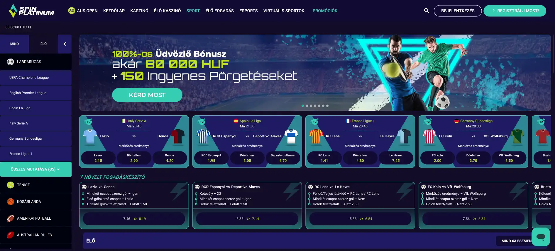 Spinplatinum sportfogadás