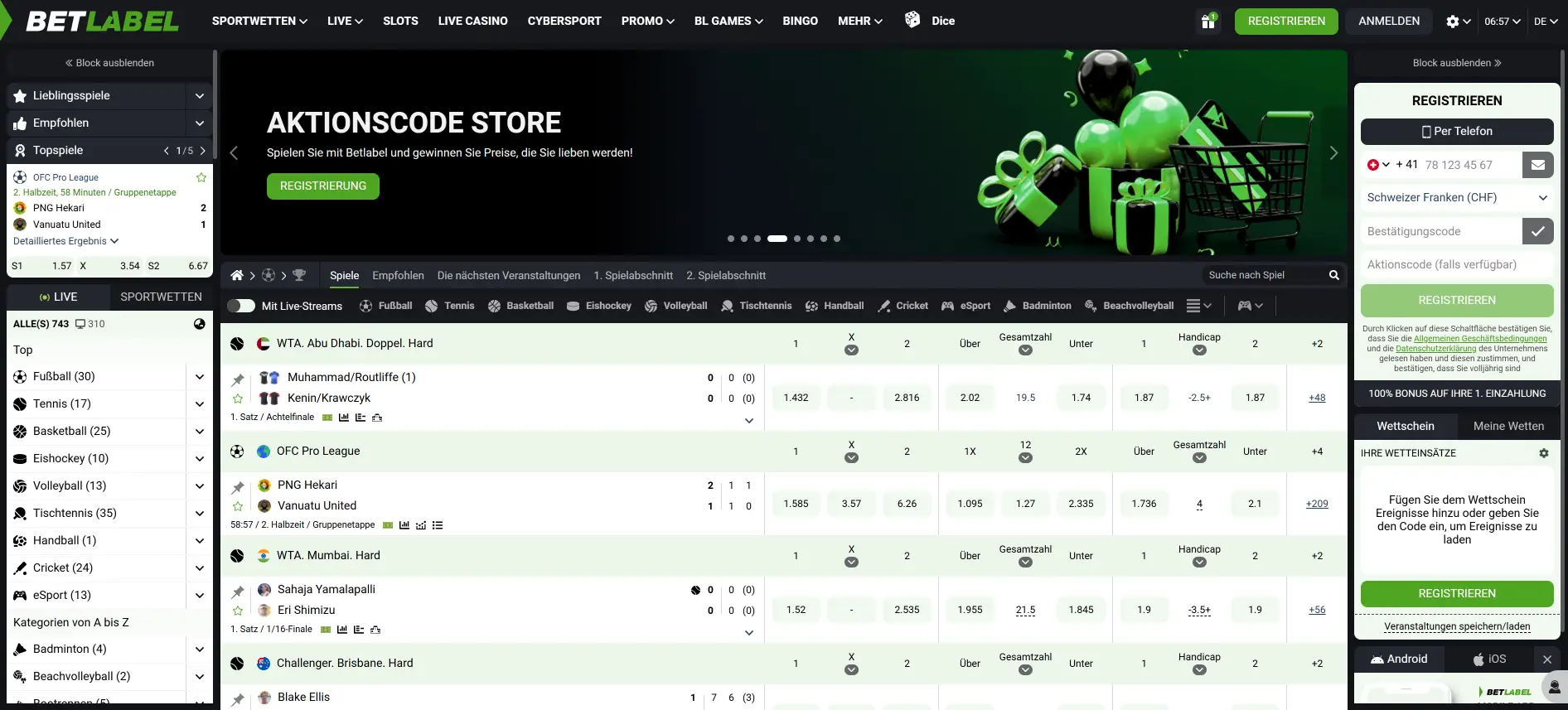 BetLabel Sportwetten