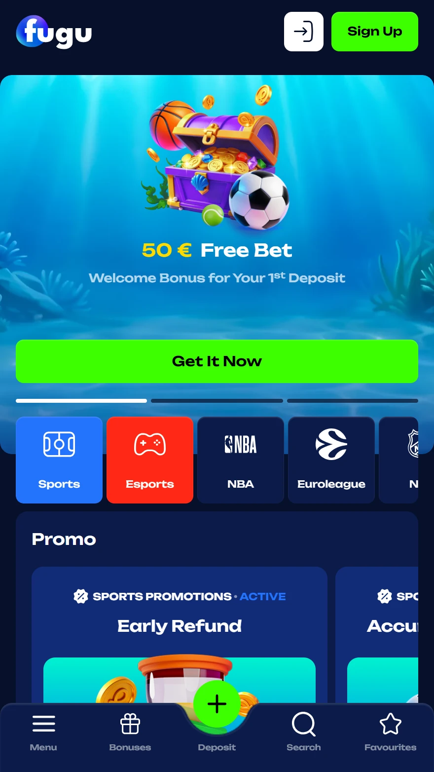 Fugu Casino strona z zakładami sportowymi