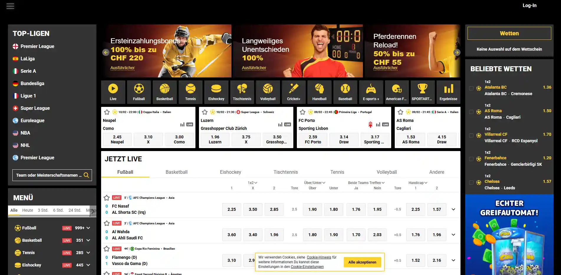 Sportwetten ZetCasino